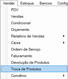 abrir troca de produto